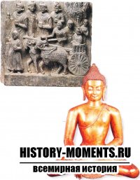 Будучи юным принцем, Будда путешествовал и проповедовал свое учение. С распространением буддизма появились непальские версии изображения Будды (справа).
