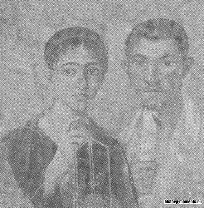 Этот семейный портрет был погребен под руинами Помпей после извержения Везувия в 79 г.