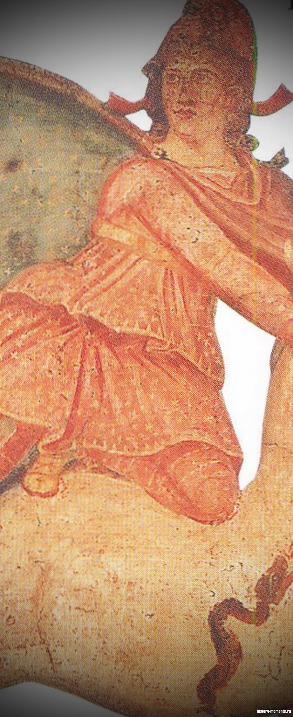 На этом рисунке изображен Митра, убивающий священного быка. Считалось, что его кровь дала рождение всему живому на земле.