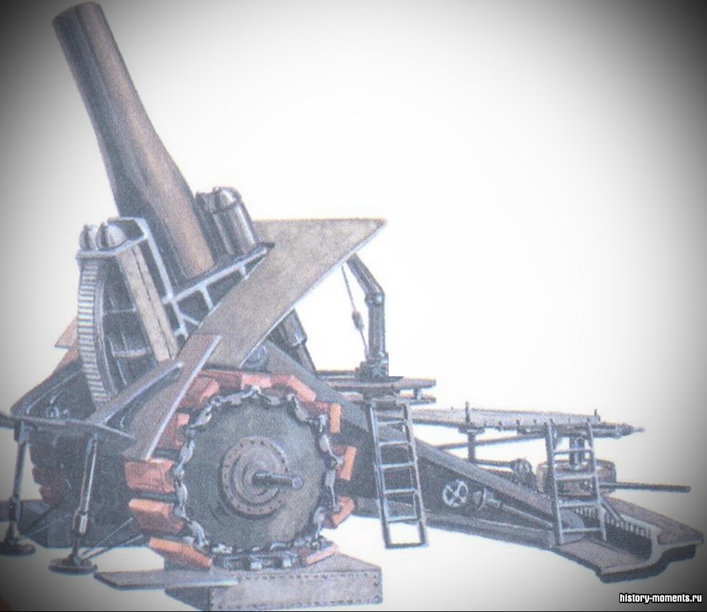 «Большая Берта» - немецкая пушка, которая могла стрелять снарядами весом в 1 т на расстояние в 15 км.