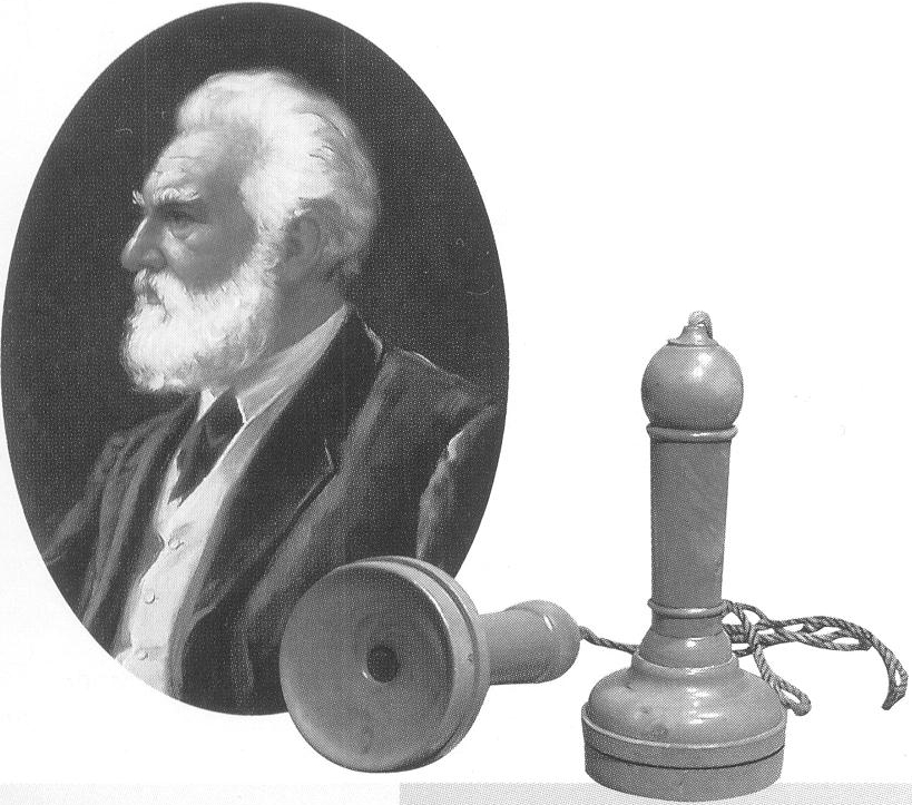 Учитель глухих Белл в 1876 г. изобрел телефон.