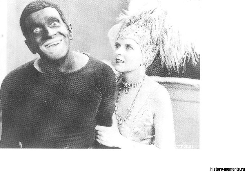 Эл Джолсон и Мей Макавой в фильме «Джазовый певец» (1927).
