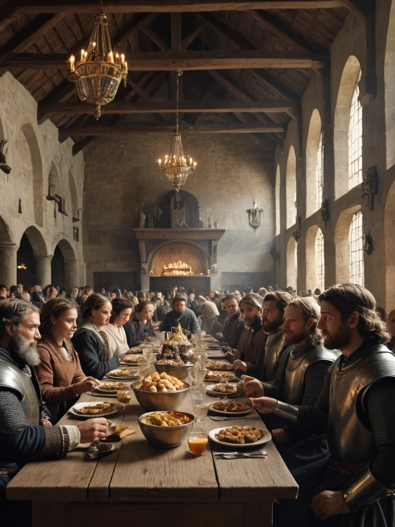 Быт и нравы при дворе Карла Великого.