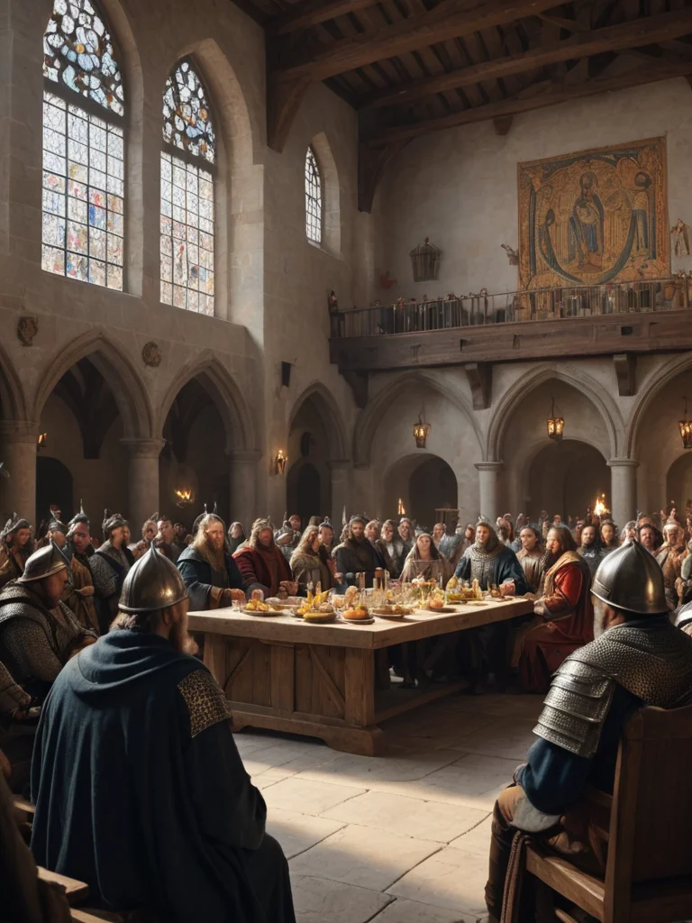 Быт и нравы при дворе Карла Великого.