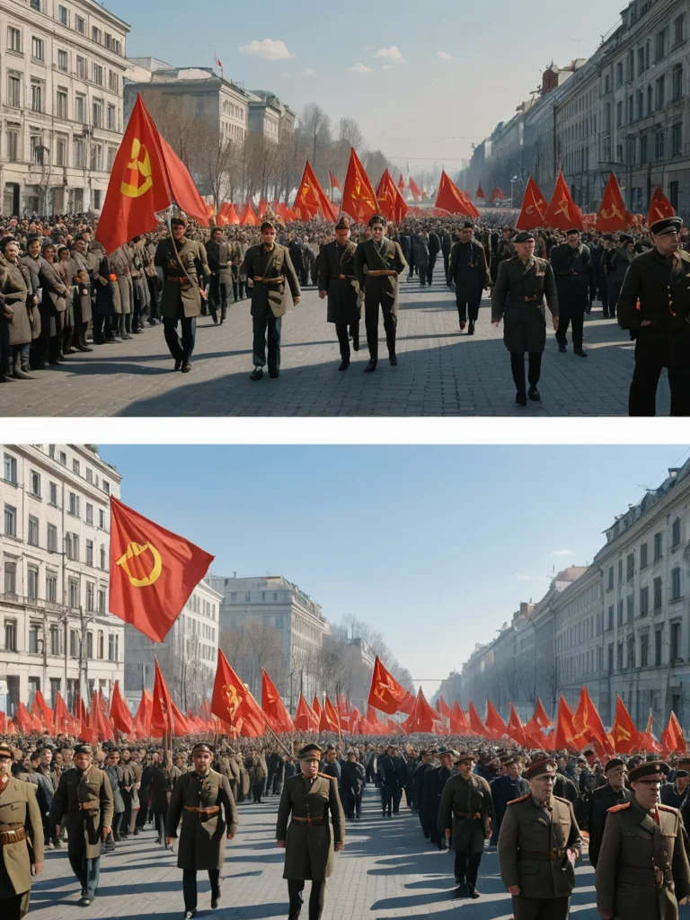 Как праздновали 1 мая и 7 ноября в СССР.