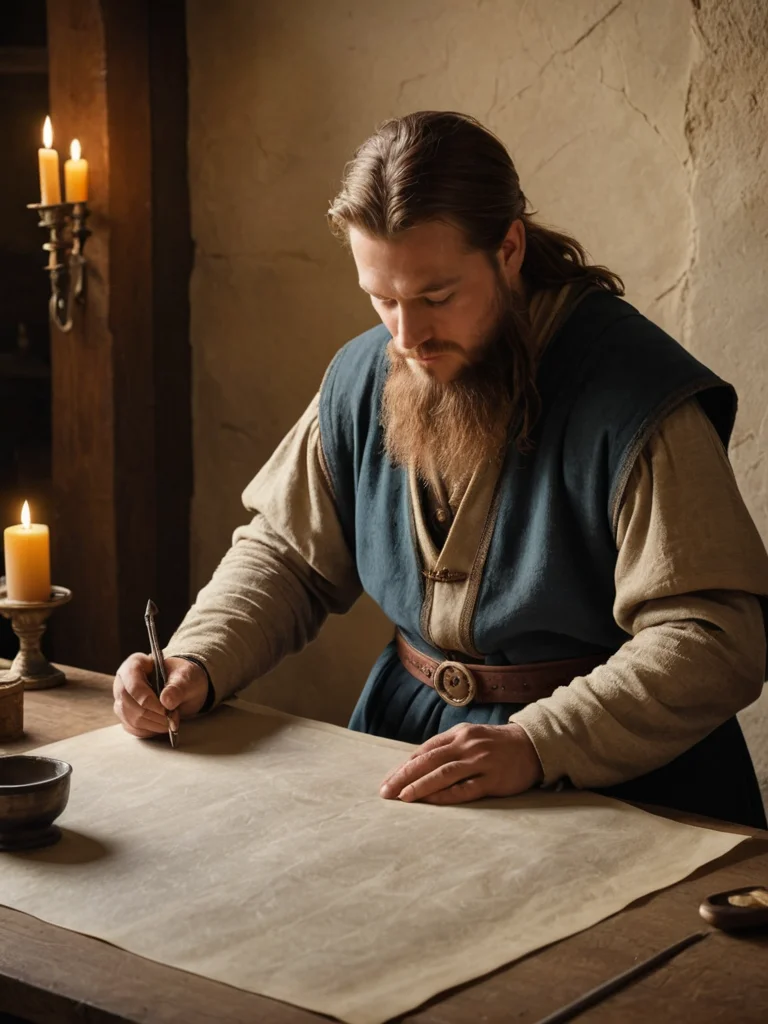 Как выглядела средневековая книга до изобретения книгопечатания.