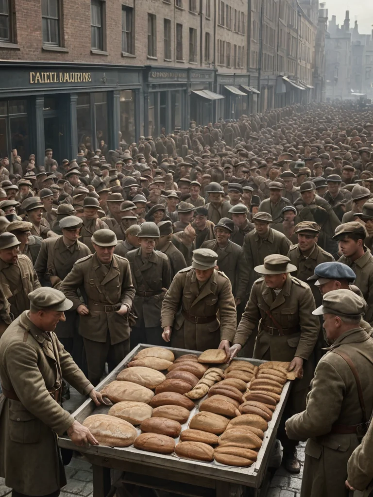 Жизнь в тылу во время Первой мировой: карточки, слухи и патриотизм.