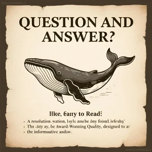 Винтажная иллюстрация кита, выполненная в технике гравюры, для статьи о жизни на китобойных судах в XIX веке.